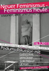 Plakat, 16.03.11: Neuer Feminismus