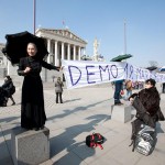 Flashmob vor dem Parlament