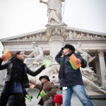 Flashmob gegen gemeinsame Obsorge durch Gerichtsurteil
